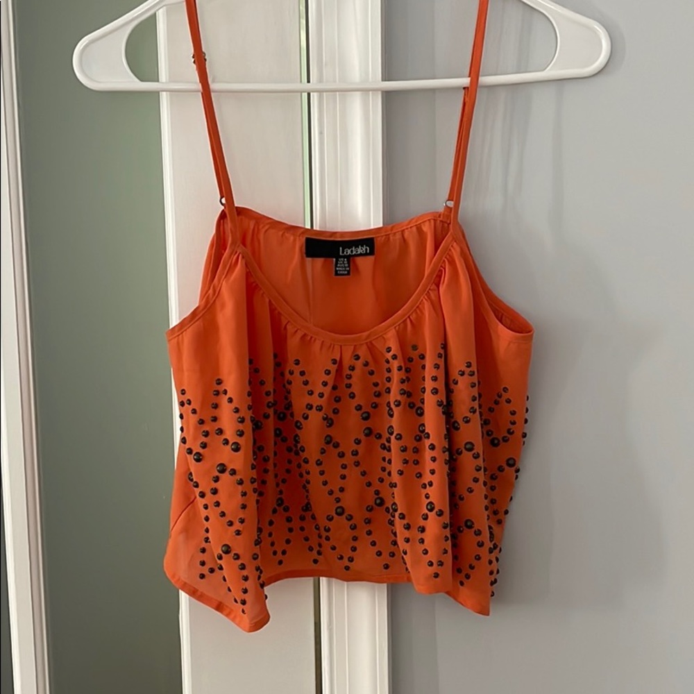 Crop top with beading